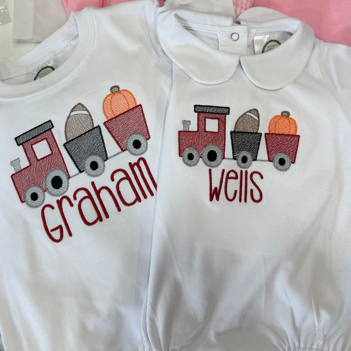 Fall Football Train Long Sleeve Tee