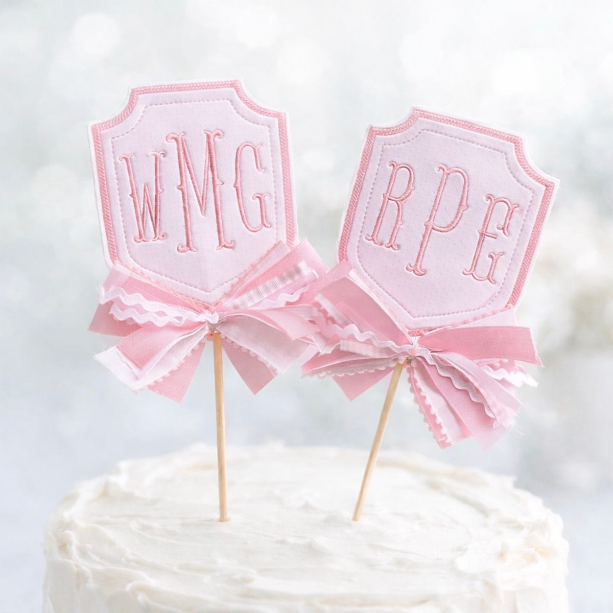 Monogram Cake Topper