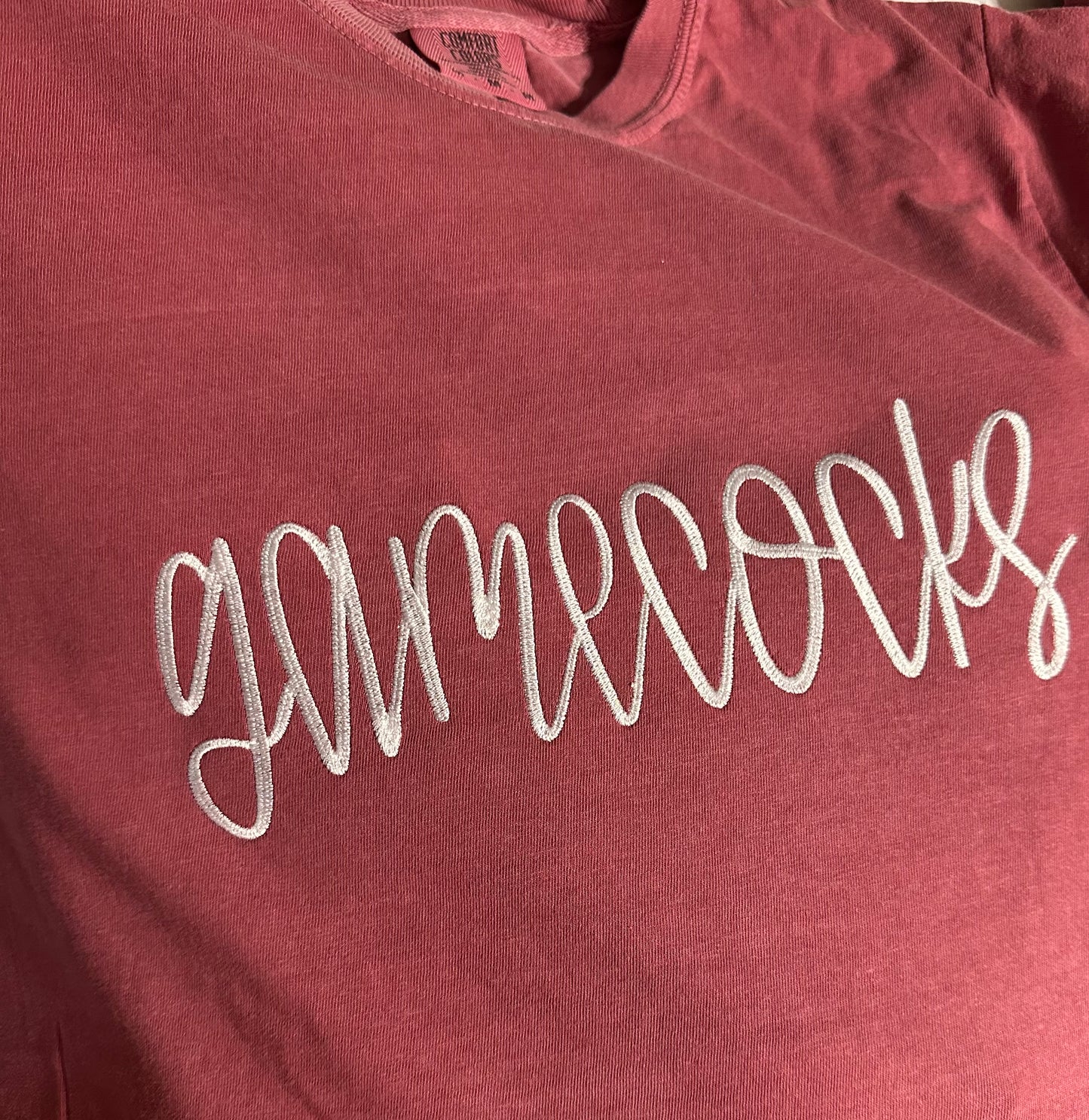 Embroidered Comfort Colors Gamecocks Long Sleeve Tee