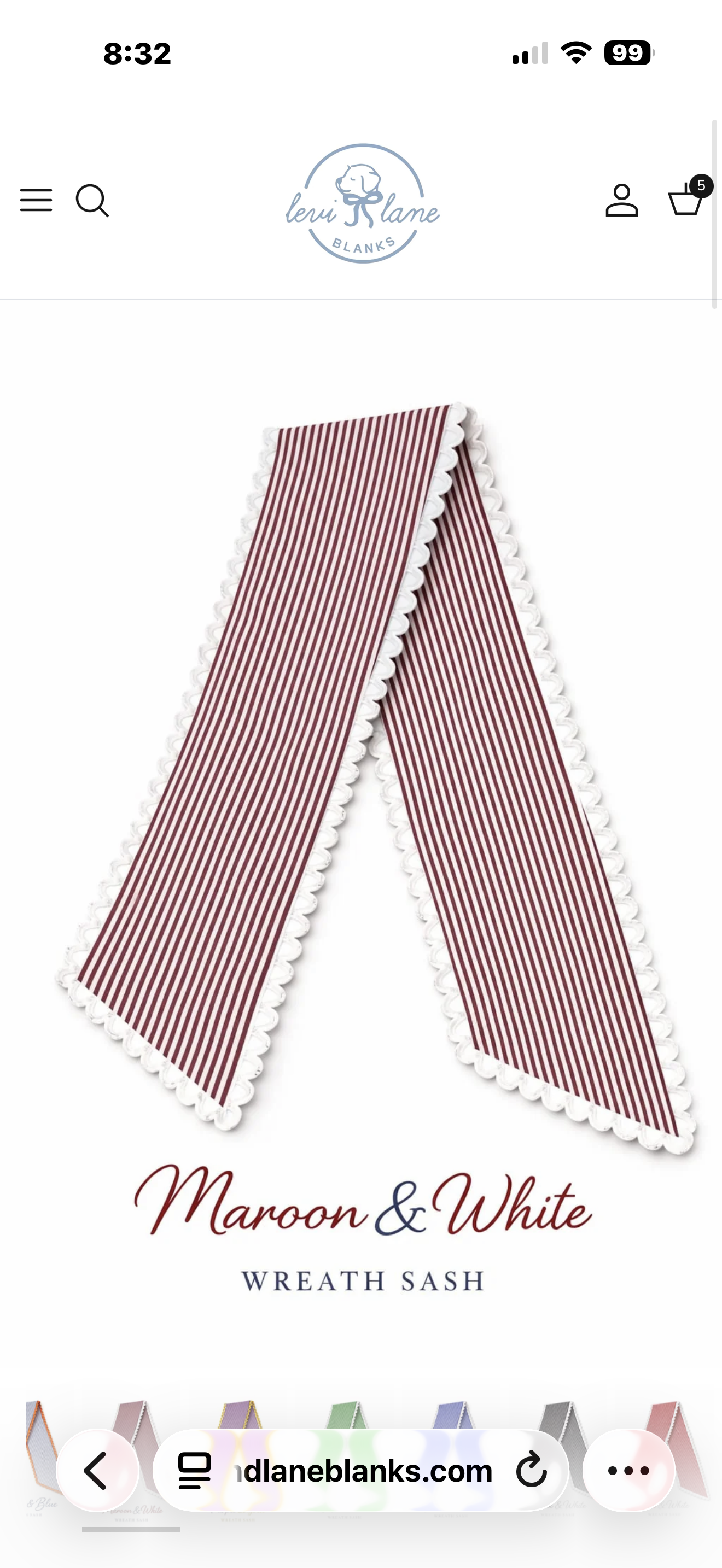 Game Day Wreath Sash