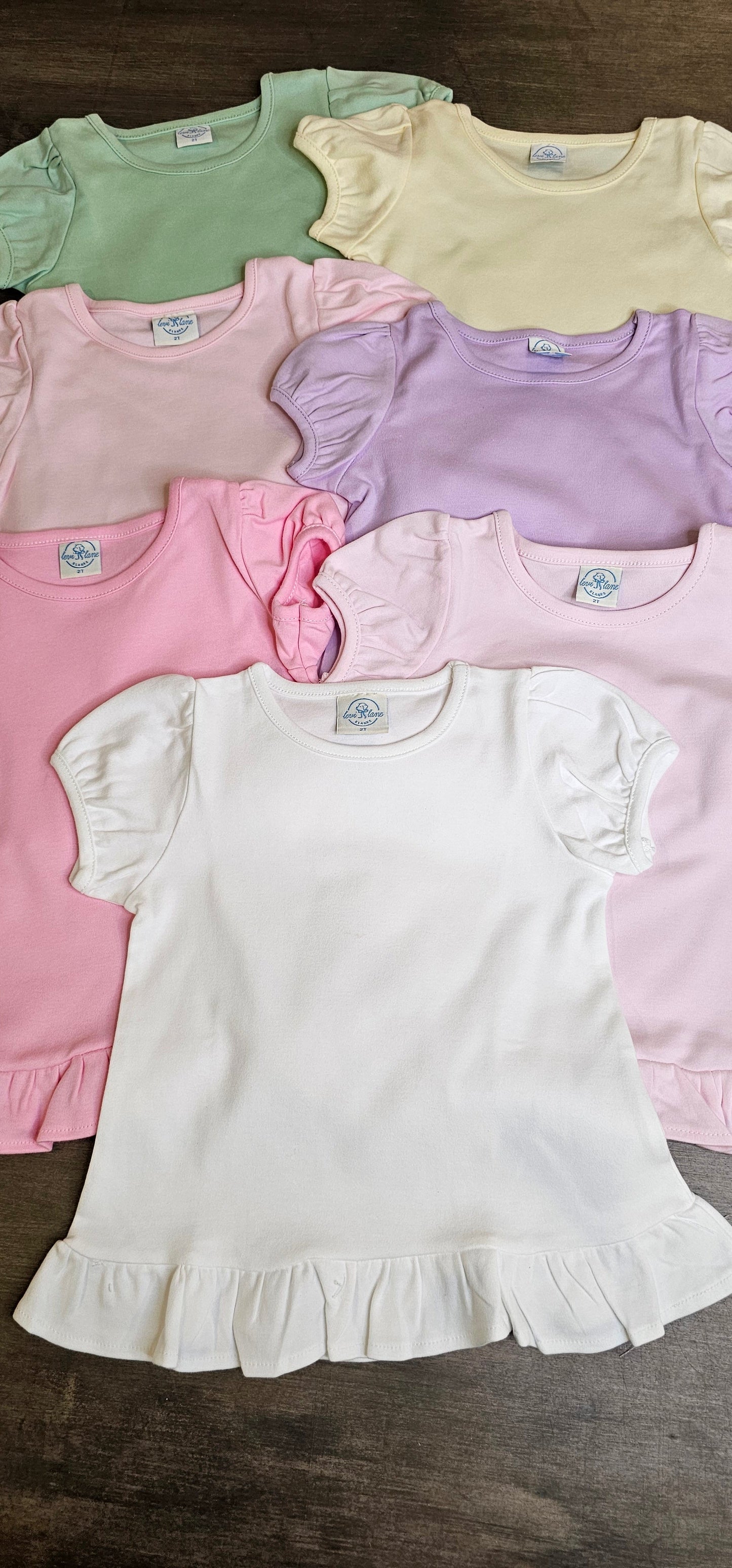 Classic Girls Ruffle T Shirt