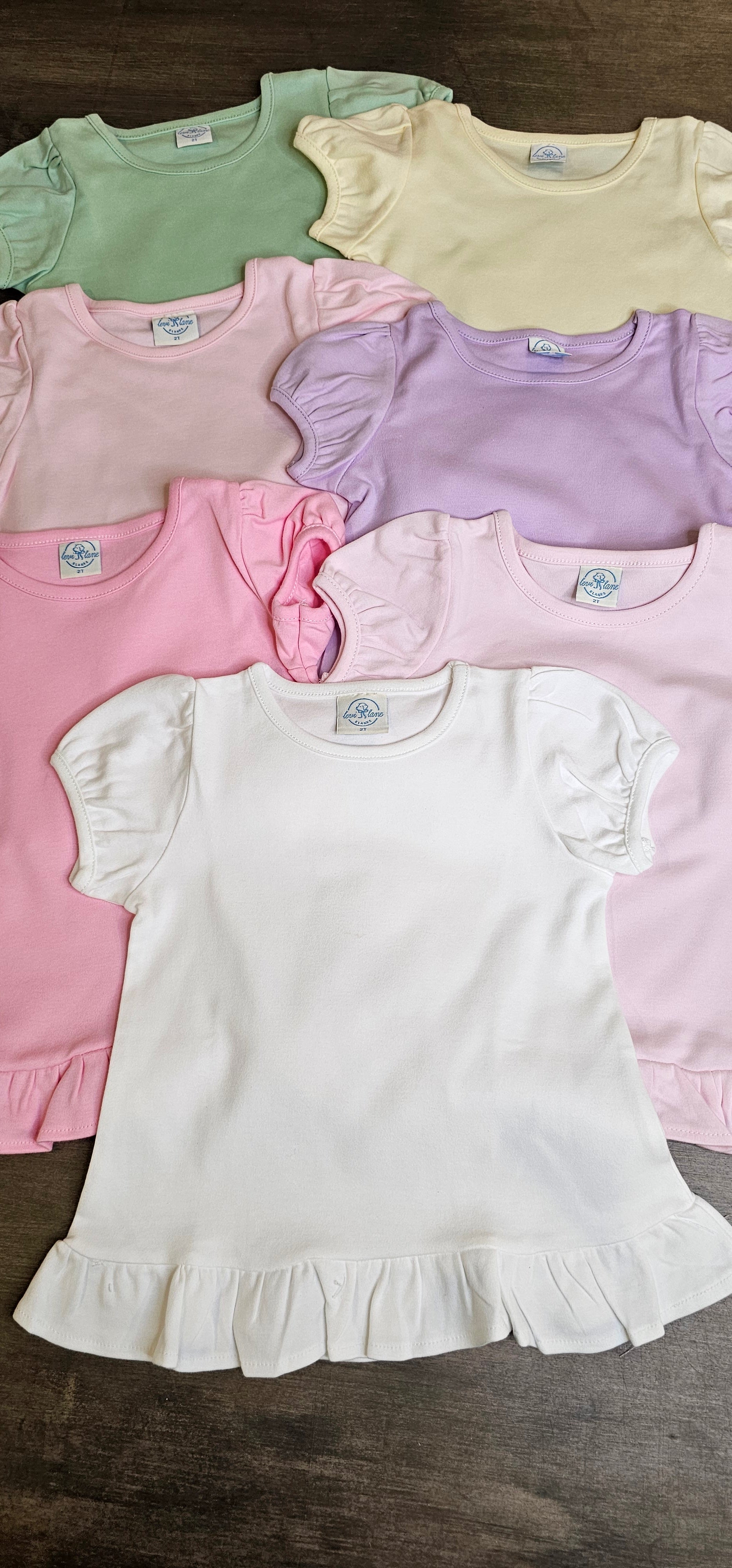 Classic Girls Ruffle T Shirt