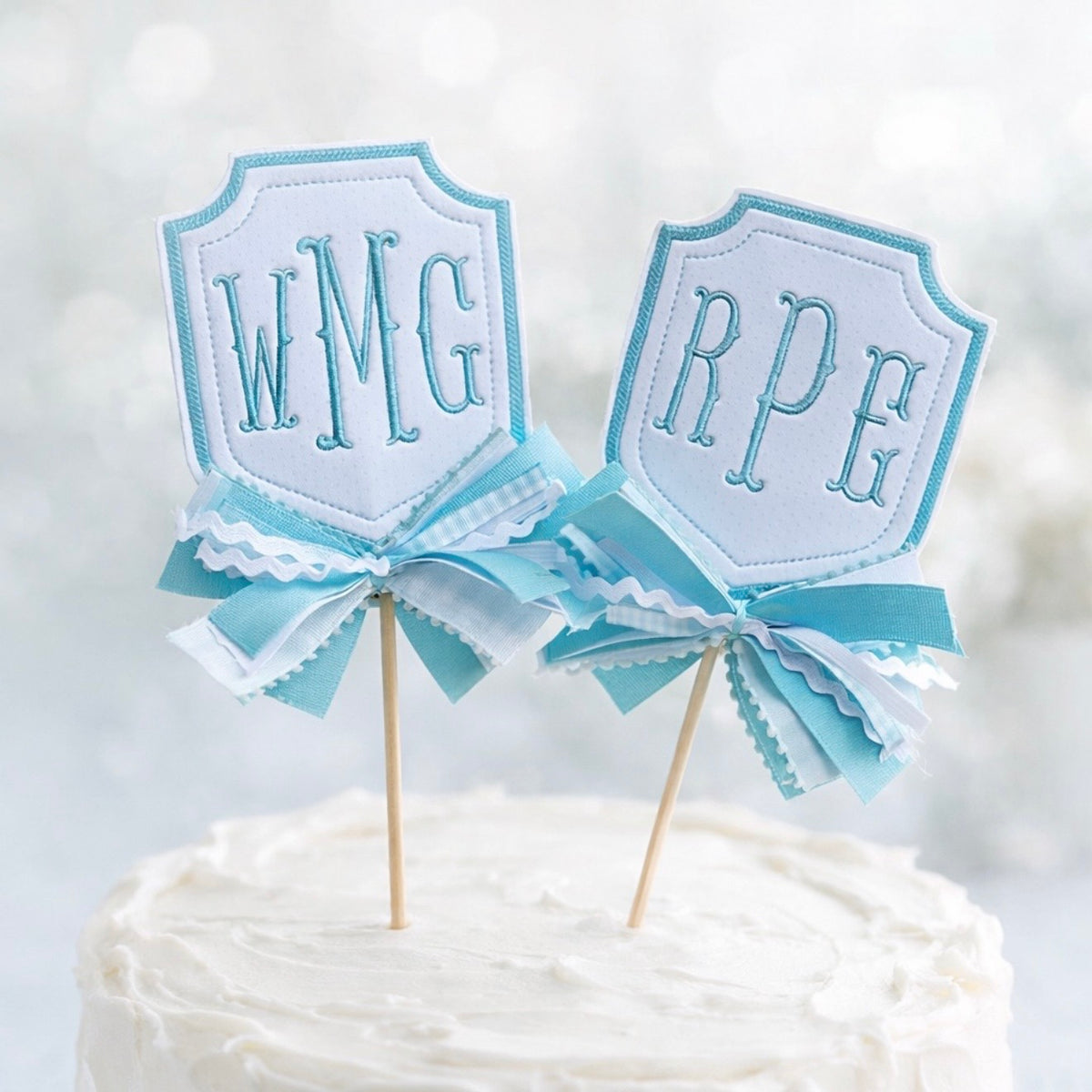 Monogram Cake Topper