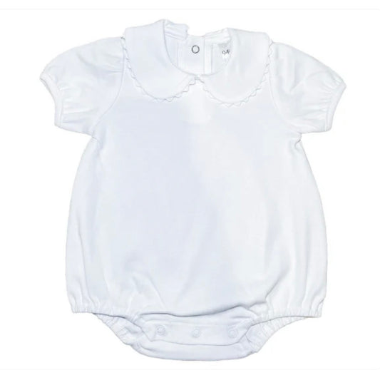 Scalloped Collard Bubble Short Sleeve