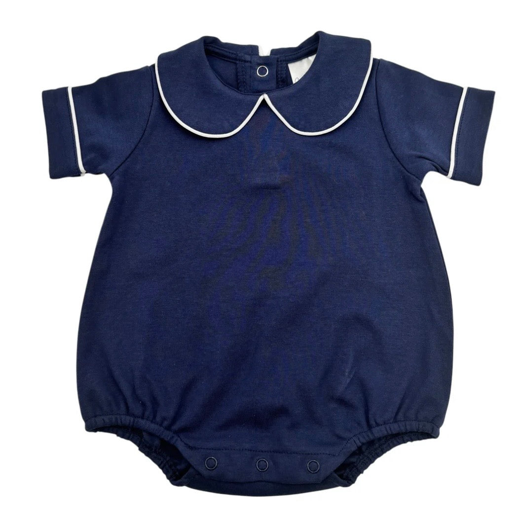Piped Collared Bubble Short Sleeve