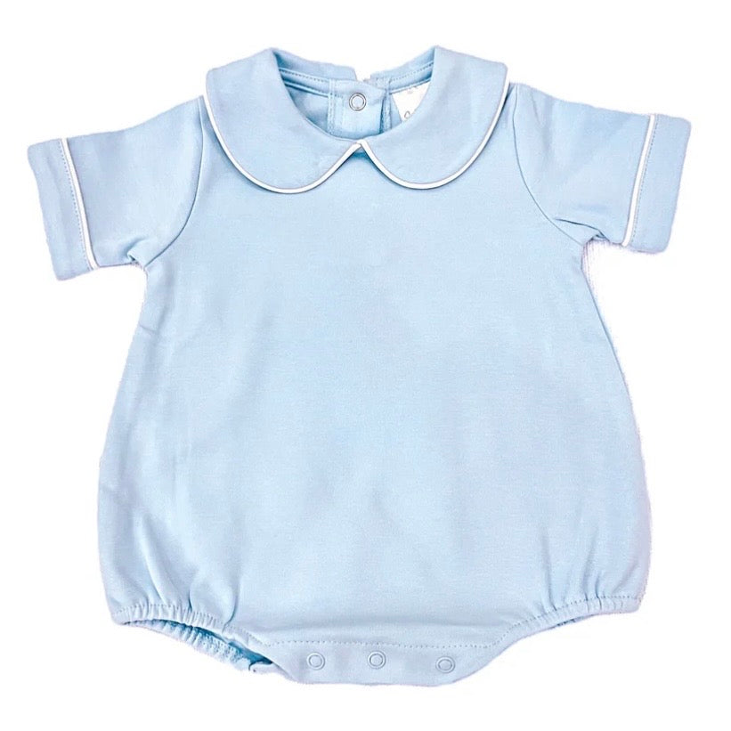 Piped Collared Bubble Short Sleeve