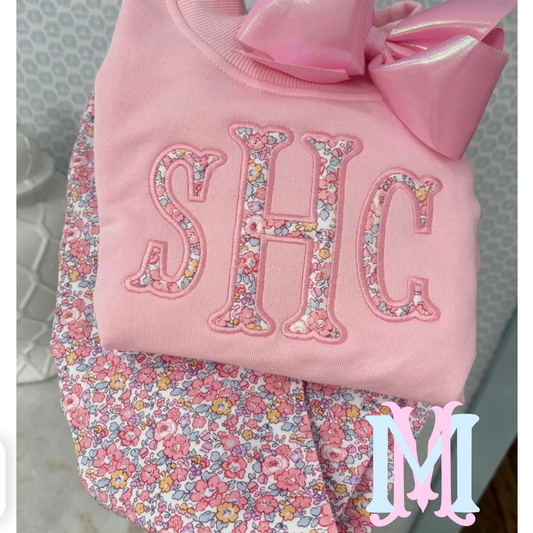 Pre Order Pink Floral Pants to Match Mock Neck