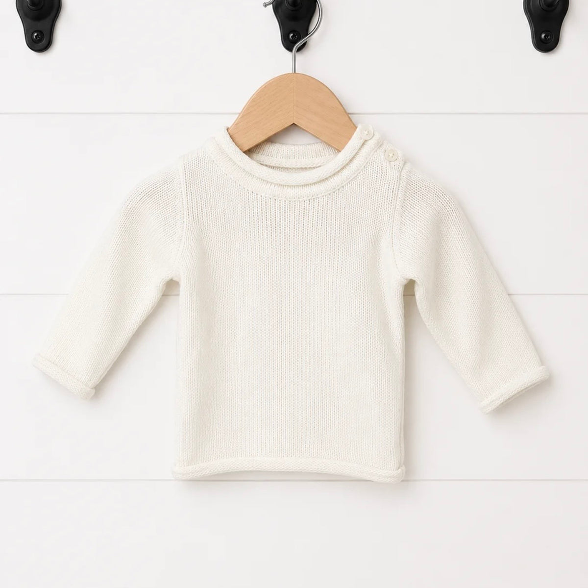 Turkey Roll Neck Sweater or Romper in Cross Stitch Design