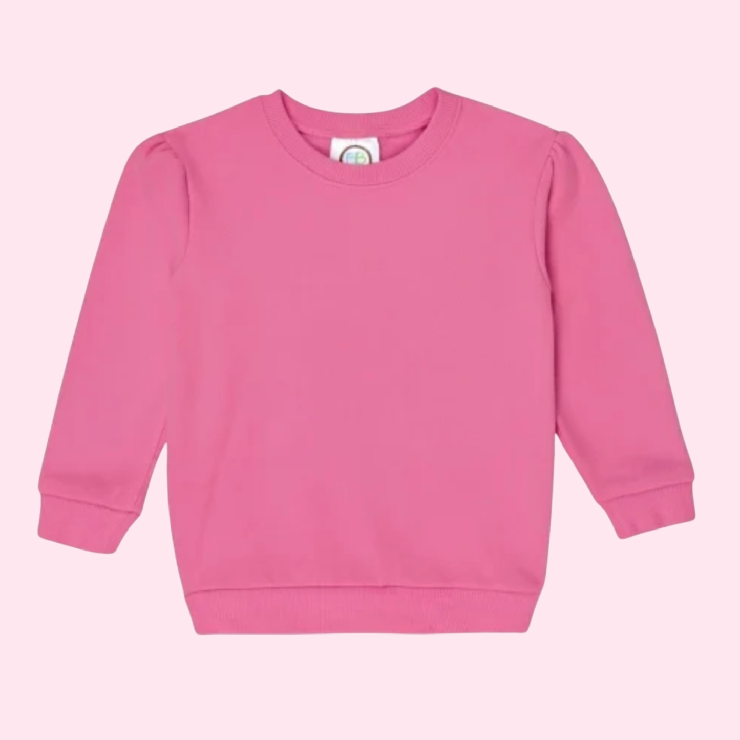 Girl's Puff Sleeve Sweatshirt