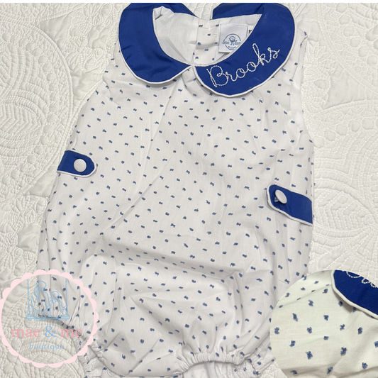 Blue Swiss Dot Bubble