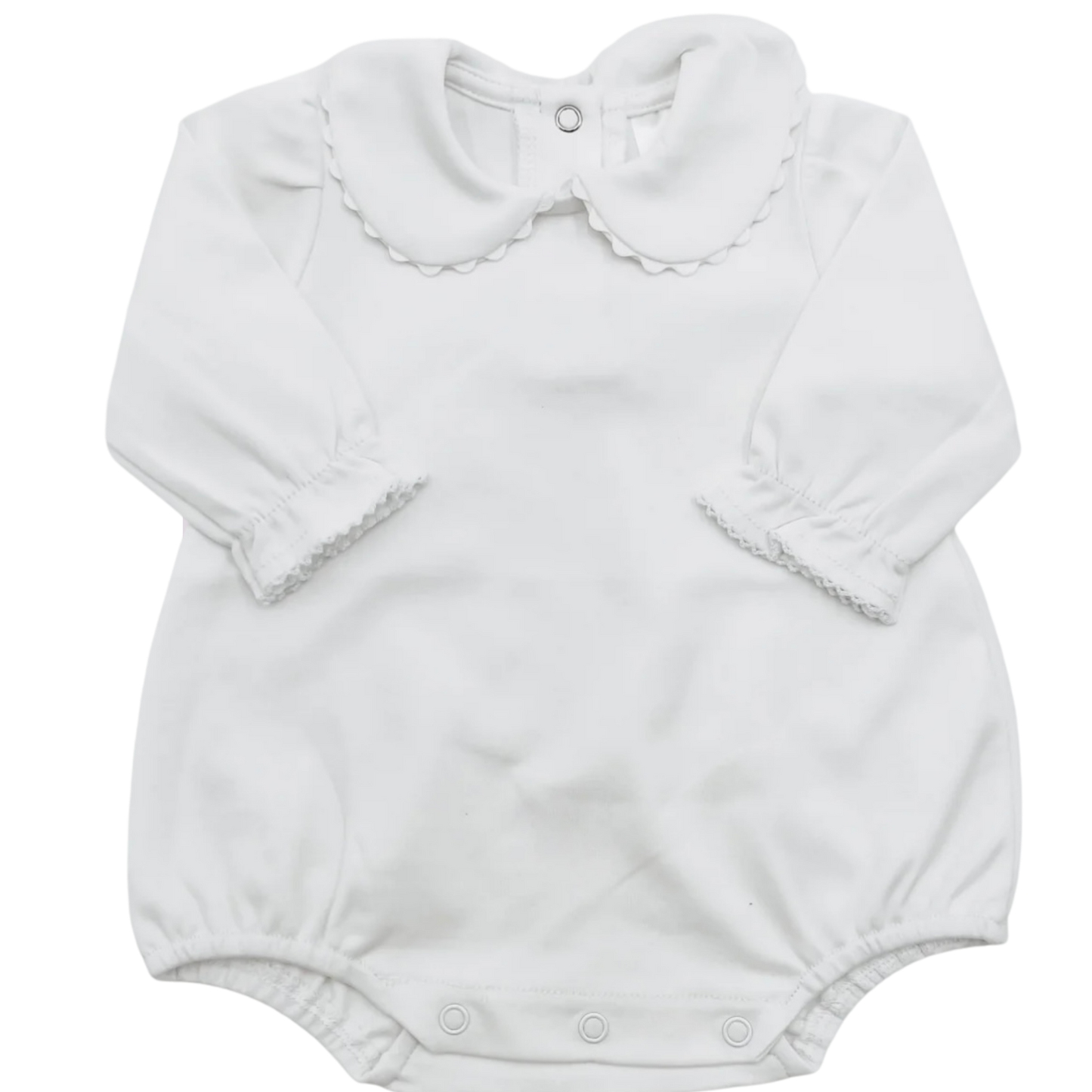 Scalloped Collared Bubble long Sleeve