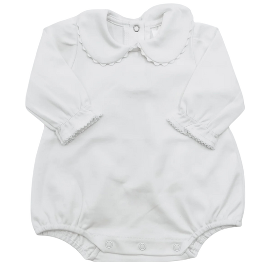 Scalloped Collared Bubble long Sleeve