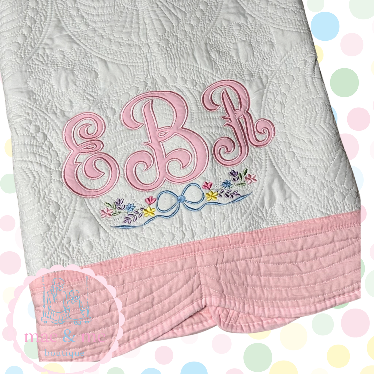 Heirloom Quilted Baby Blanket