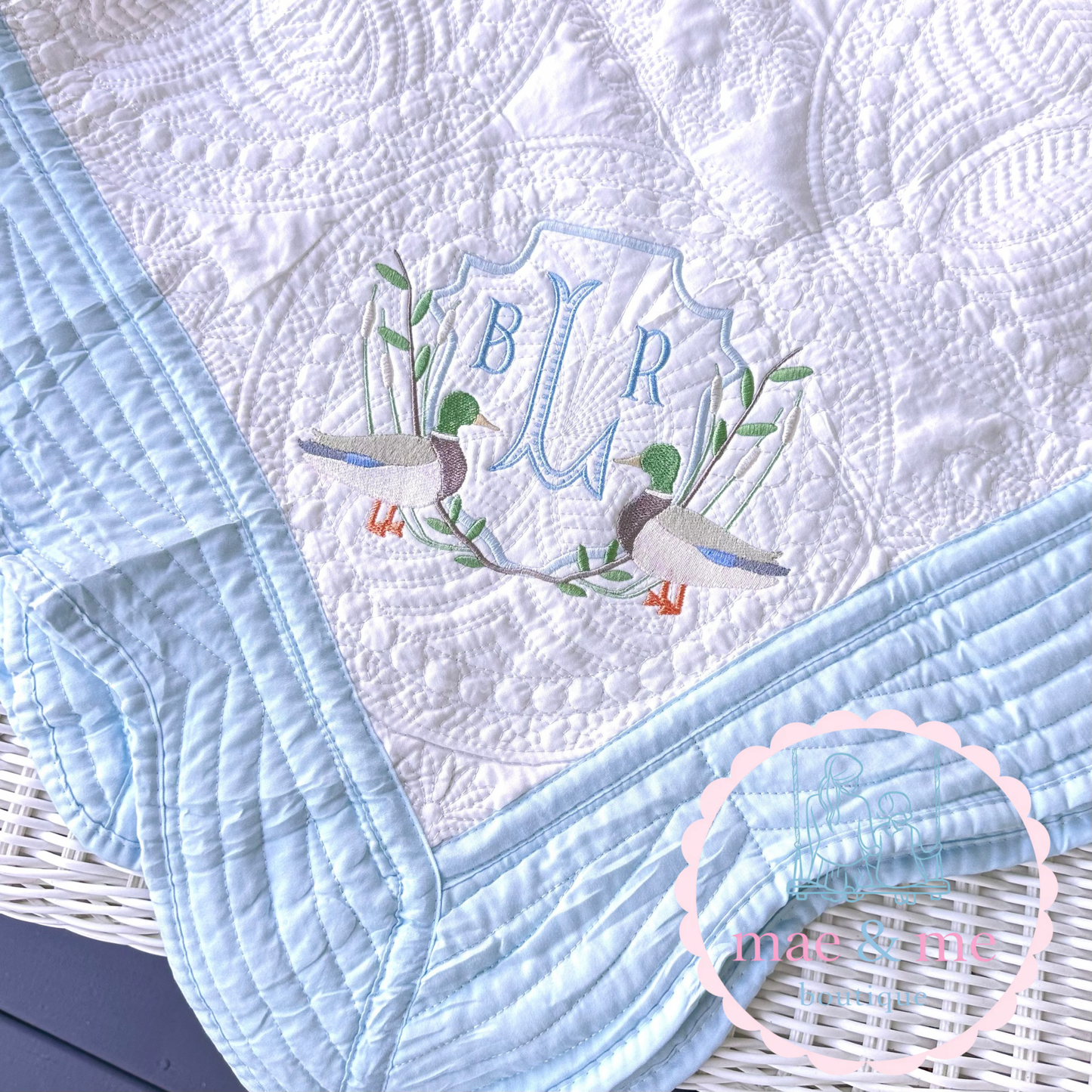 Heirloom Quilted Baby Blanket