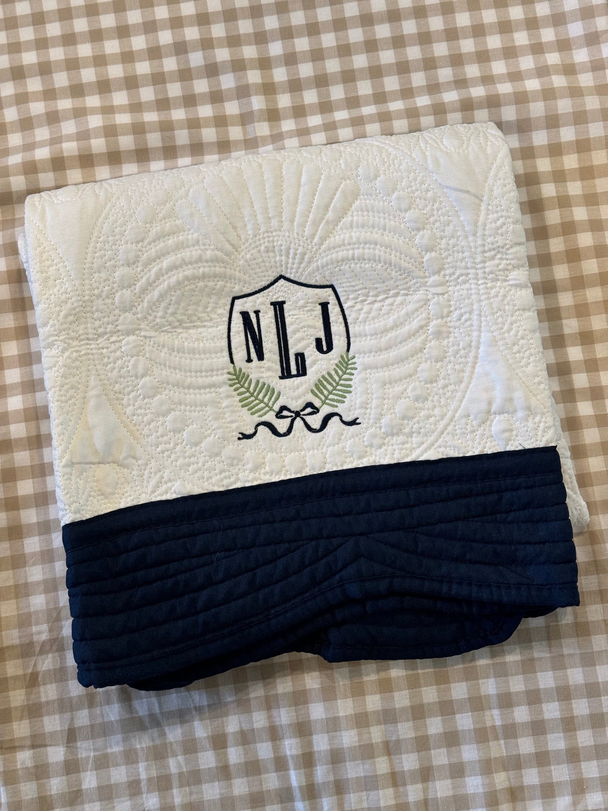 Heirloom Quilted Baby Blanket