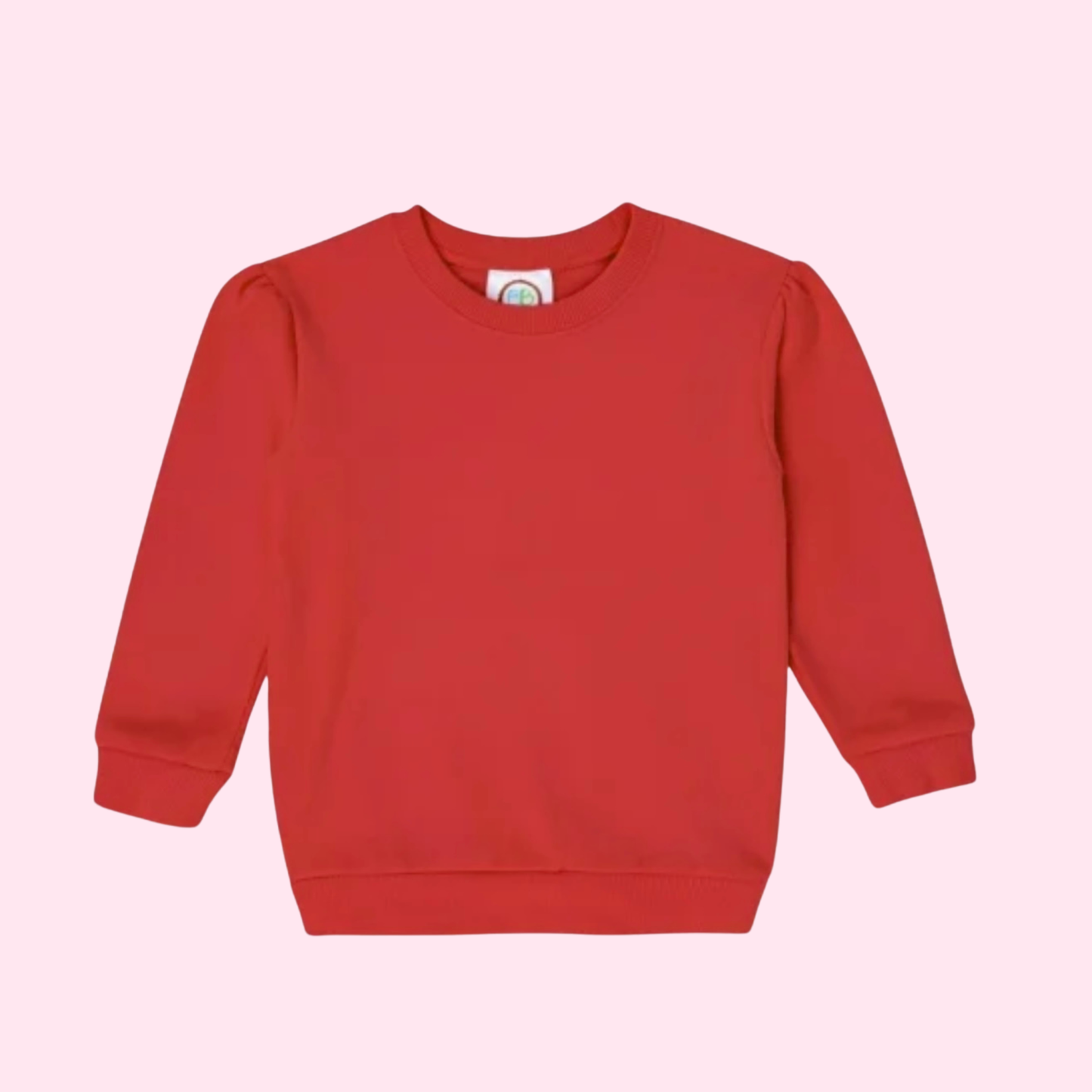 Girl's Puff Sleeve Sweatshirt