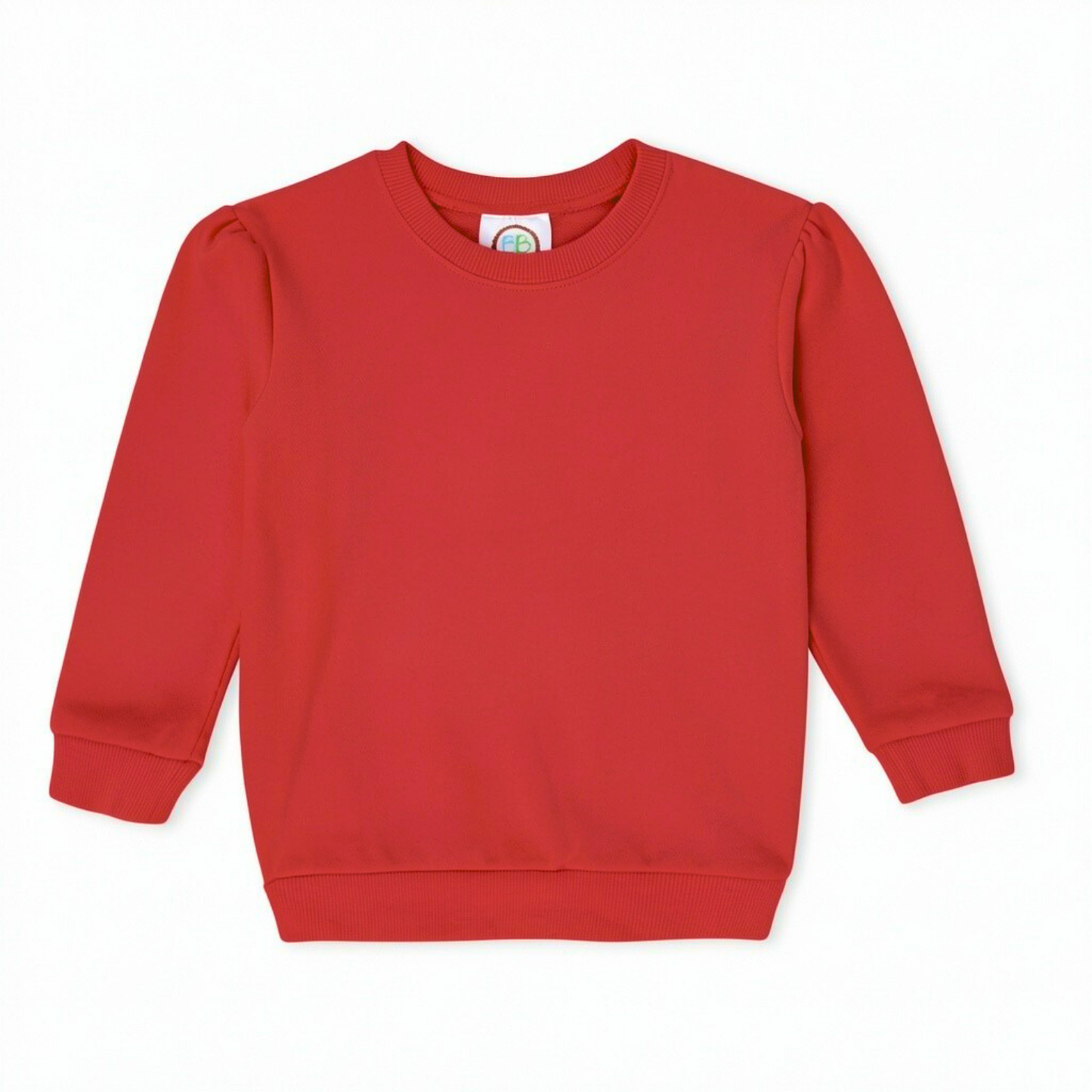 Blank Girl's Puff Sleeve Sweatshirt - detail