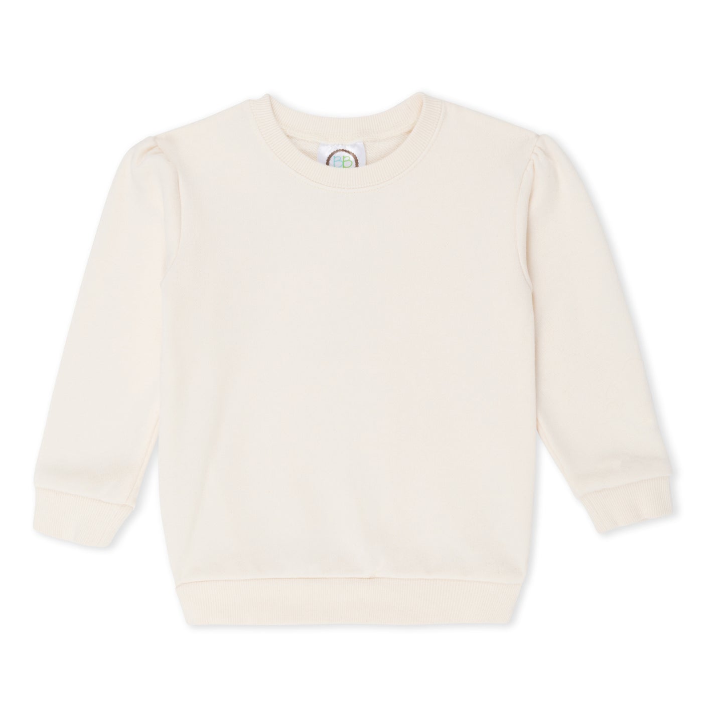 Blank Girl's Puff Sleeve Sweatshirt - cream